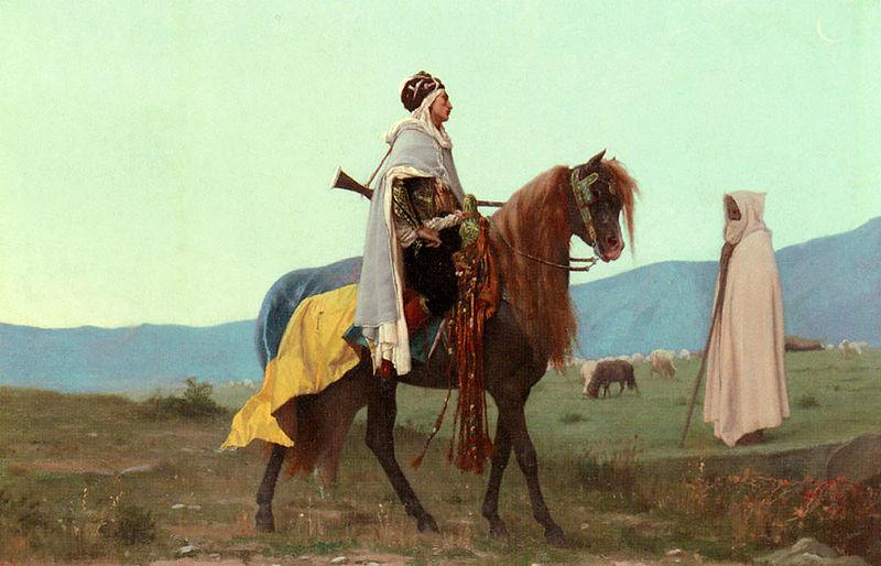Gustave Boulanger An Arab Horseman Spain oil painting art